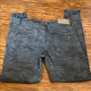 Zara Camo Skinny Jeans